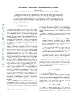 DDIM Redux: Mathematical Foundation and Some Extension