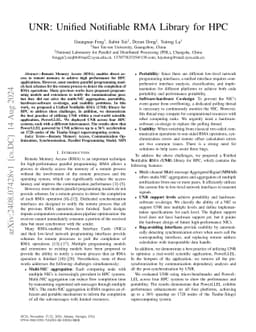 UNR: Unified Notifiable RMA Library for HPC