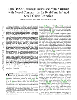 Infra-YOLO: Efficient Neural Network Structure with Model Compression
  for Real-Time Infrared Small Object Detection