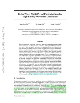 PeriodWave: Multi-Period Flow Matching for High-Fidelity Waveform
  Generation