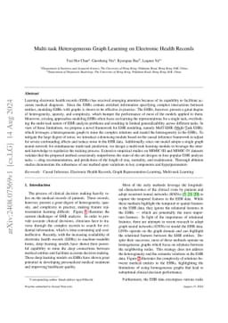 Multi-task Heterogeneous Graph Learning on Electronic Health Records