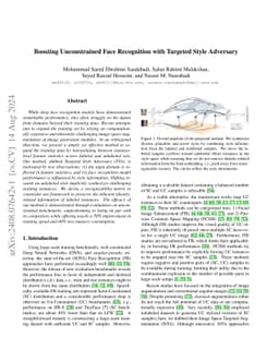 Boosting Unconstrained Face Recognition with Targeted Style Adversary