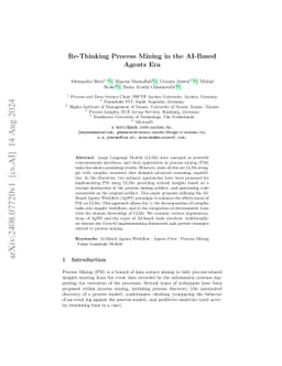 Re-Thinking Process Mining in the AI-Based Agents Era