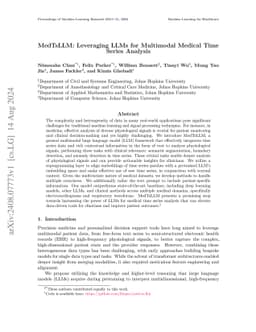 MedTsLLM: Leveraging LLMs for Multimodal Medical Time Series Analysis