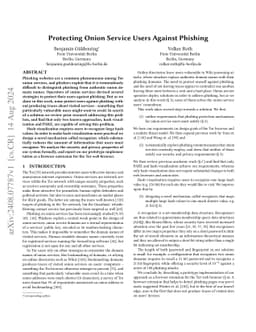 Protecting Onion Service Users Against Phishing