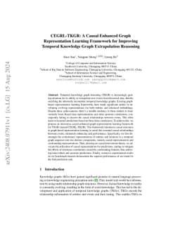 CEGRL-TKGR: A Causal Enhanced Graph Representation Learning Framework for Temporal Knowledge Graph Reasoning