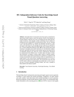 IIU: Independent Inference Units for Knowledge-based Visual Question
  Answering