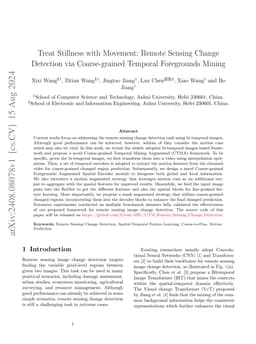 Treat Stillness with Movement: Remote Sensing Change Detection via
  Coarse-grained Temporal Foregrounds Mining