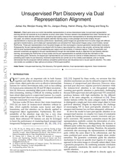 Unsupervised Part Discovery via Dual Representation Alignment