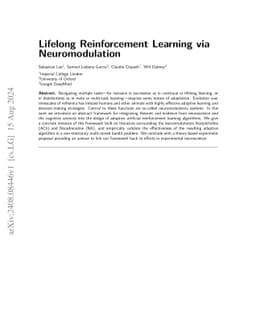 Lifelong Reinforcement Learning via Neuromodulation