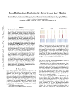 Beyond Uniform Query Distribution: Key-Driven Grouped Query Attention