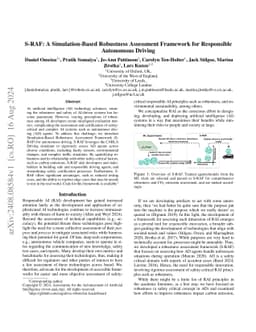 S-RAF: A Simulation-Based Robustness Assessment Framework for
  Responsible Autonomous Driving