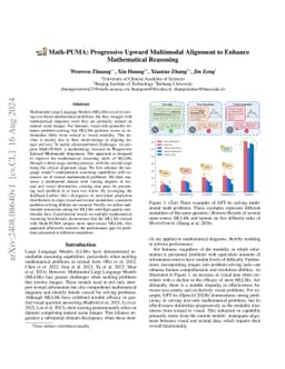 Math-PUMA: Progressive Upward Multimodal Alignment to Enhance
  Mathematical Reasoning