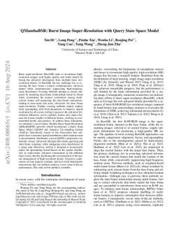 QMambaBSR: Burst Image Super-Resolution with Query State Space Model
