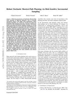 Robust Stochastic Shortest-Path Planning via Risk-Sensitive Incremental
  Sampling