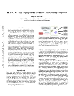 LLM-PCGC: Large Language Model-based Point Cloud Geometry Compression