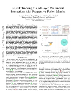 RGBT Tracking via All-layer Multimodal Interactions with Progressive Fusion Mamba