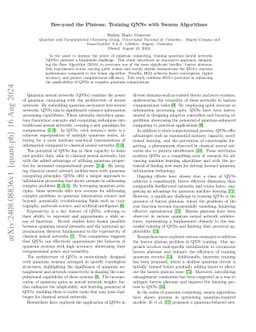 Bee-yond the Plateau: Training QNNs with Swarm Algorithms