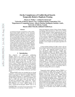 On the Completeness of Conflict-Based Search: Temporally-Relative
  Duplicate Pruning