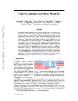 Segment Anything with Multiple Modalities