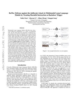 BaThe: Defense against the Jailbreak Attack in Multimodal Large Language Models by Treating Harmful Instruction as Backdoor Trigger