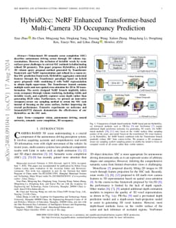 HybridOcc: NeRF Enhanced Transformer-based Multi-Camera 3D Occupancy
  Prediction