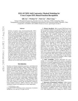 EEG-SCMM: Soft Contrastive Masked Modeling for Cross-Corpus EEG-Based
  Emotion Recognition
