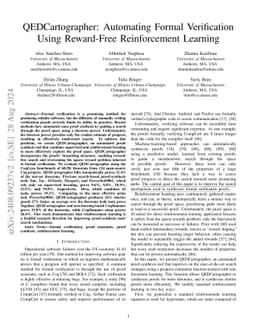 QEDCartographer: Automating Formal Verification Using Reward-Free
  Reinforcement Learning