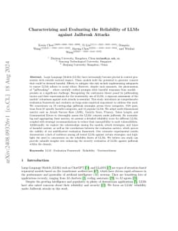 Characterizing and Evaluating the Reliability of LLMs against Jailbreak
  Attacks
