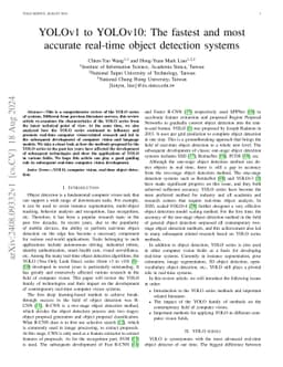YOLOv1 to YOLOv10: The fastest and most accurate real-time object
  detection systems