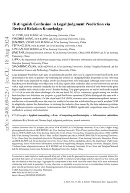 Distinguish Confusion in Legal Judgment Prediction via Revised Relation
  Knowledge