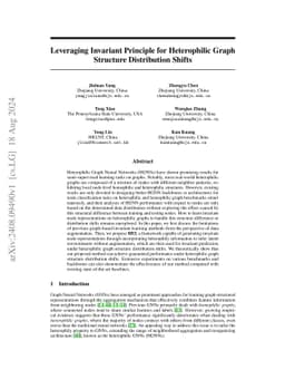 Leveraging Invariant Principle for Heterophilic Graph Structure Distribution Shifts