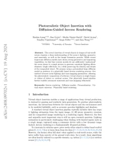 Photorealistic Object Insertion with Diffusion-Guided Inverse Rendering