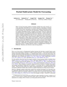 Partial-Multivariate Model for Forecasting