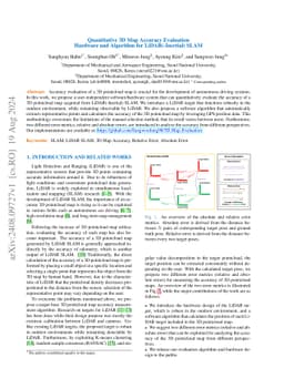 Quantitative 3D Map Accuracy Evaluation Hardware and Algorithm for
  LiDAR(-Inertial) SLAM