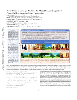 Anim-Director: A Large Multimodal Model Powered Agent for Controllable
  Animation Video Generation