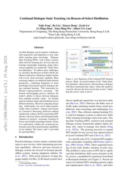 Continual Dialogue State Tracking via Reason-of-Select Distillation