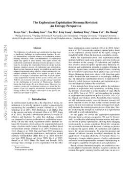 The Exploration-Exploitation Dilemma Revisited: An Entropy Perspective
