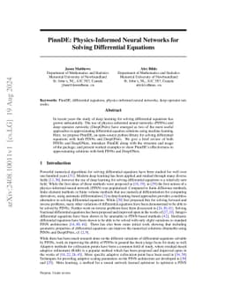 PinnDE: Physics-Informed Neural Networks for Solving Differential
  Equations