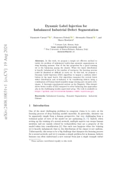 Dynamic Label Injection for Imbalanced Industrial Defect Segmentation