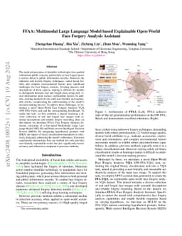 FFAA: Multimodal Large Language Model based Explainable Open-World Face
  Forgery Analysis Assistant