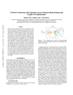 TANGO: Clustering with Typicality-Aware Nonlocal Mode-Seeking and Graph-Cut Optimization