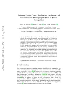 Fairness Under Cover: Evaluating the Impact of Occlusions on Demographic
  Bias in Facial Recognition