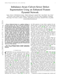 Imbalance-Aware Culvert-Sewer Defect Segmentation Using an Enhanced
  Feature Pyramid Network
