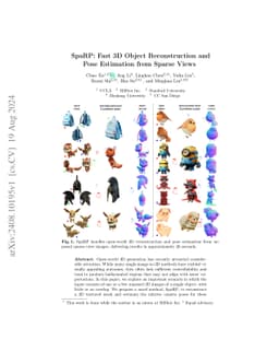 SpaRP: Fast 3D Object Reconstruction and Pose Estimation from Sparse
  Views