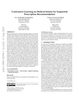 Contrastive Learning on Medical Intents for Sequential Prescription
  Recommendation