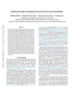 Relational Graph Convolutional Networks Do Not Learn Sound Rules