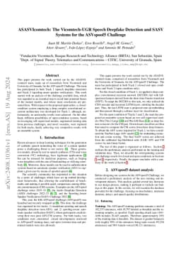ASASVIcomtech: The Vicomtech-UGR Speech Deepfake Detection and SASV
  Systems for the ASVspoof5 Challenge
