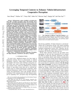 Leveraging Temporal Contexts to Enhance Vehicle-Infrastructure
  Cooperative Perception