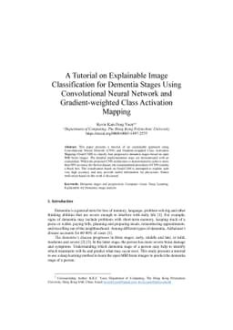 A Tutorial on Explainable Image Classification for Dementia Stages Using
  Convolutional Neural Network and Gradient-weighted Class Activation Mapping